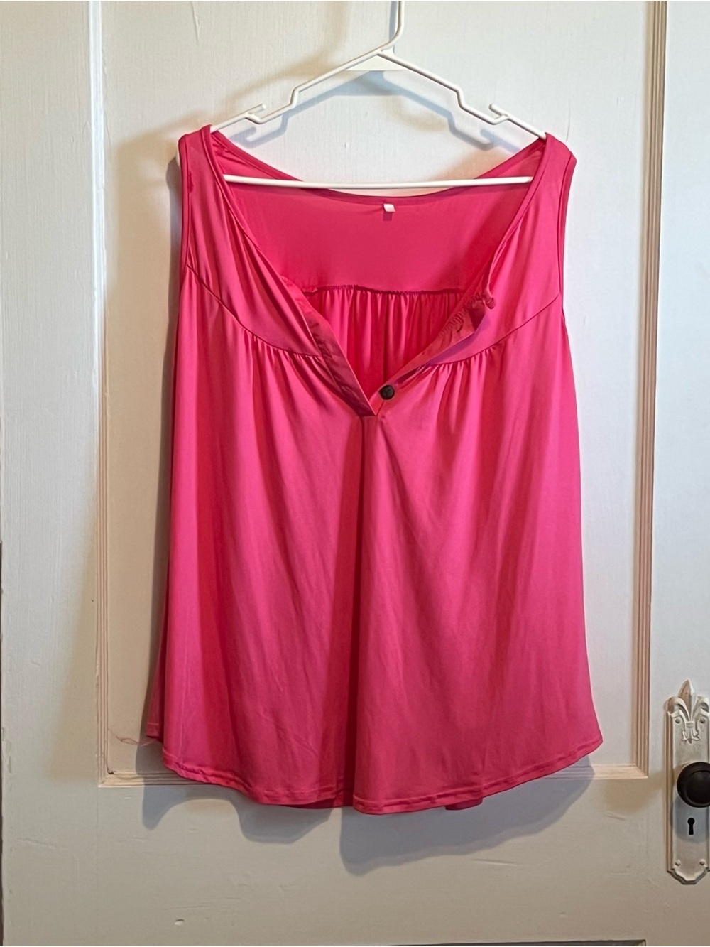Bright Pink Sleeveless Blouse
